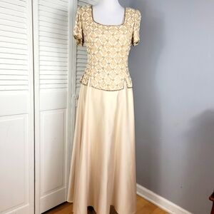 Stenay 10 silk sequin maxi dress cocktail wedding mother of the bride party